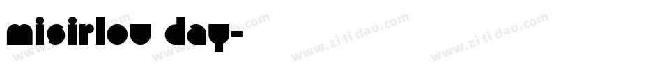 Misirlou Day字体转换